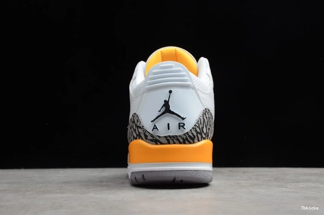 Rep TBK LASER ORANGE (W) JORDAN AIR 3 RETRO CK9246-108 0802